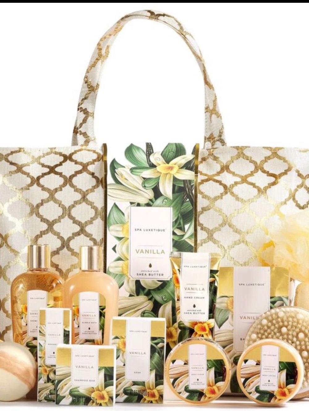 Vanilla Spa Luxetique 15pc Luxury Spa Gift Basket